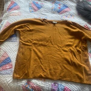 Garnet Hill Essential Cashmere Cropped Sweater